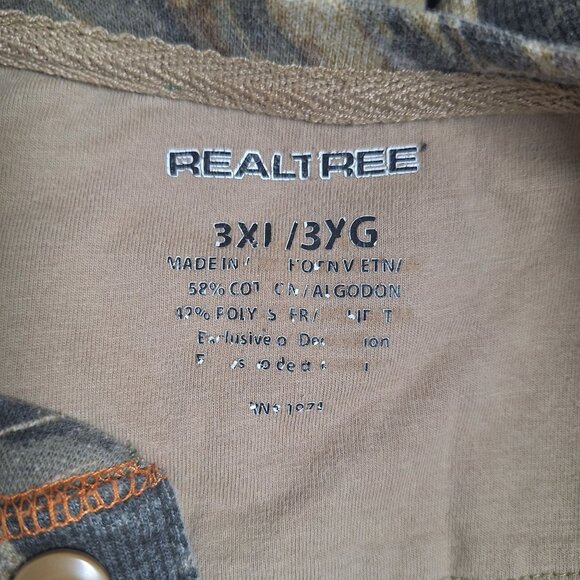 Realtree Mens Long Sleeve Shirt size 3XL - Picture 3 of 5